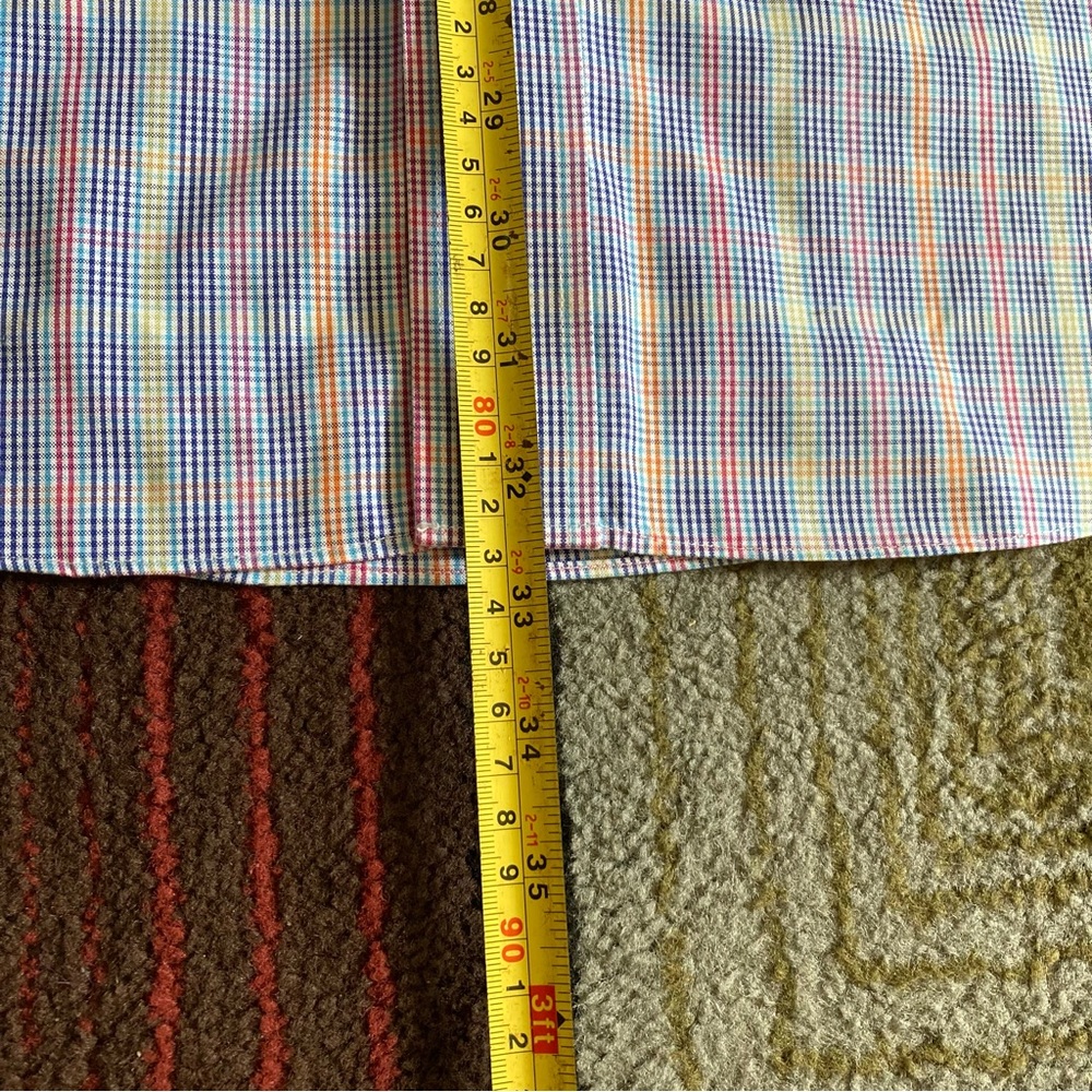 Orvis Checkered Multi-Colored Button Down Shirt L… - image 8